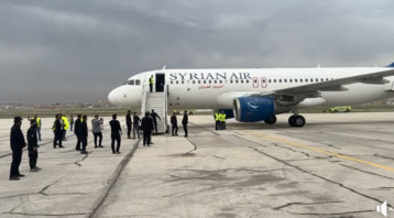 Return of life to Aleppo International Airport: First passenger plane lands after restart