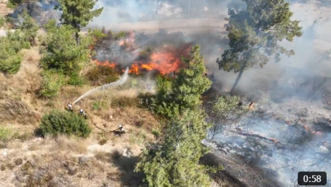 The Syrian Emergency and Disaster Management Ministry Establishes a Joint Field Operations Room to Combat Fires in Latakia Countryside