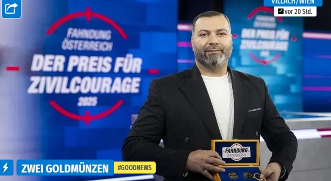 مواطن سوري يحصل على جائزة مالية: بطل الشجاعة في النمسا