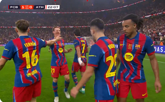 برشلونة يحقق فوزًا ساحقًا ويقترب من تعزيز رقمه القياسي في كأس السوبر الإسباني