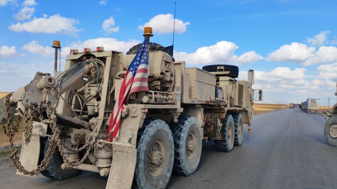 الحسكة: انسحاب رتل للتحالف الدولي من قاعدة الشدادي