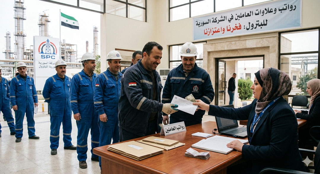 الكشف عن رواتب العاملين في الشركة السورية للبترول