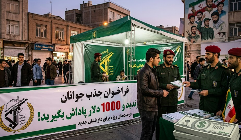 الحرس الثوري الإيراني يطلق تجنيداً دعائياً لاستقطاب الشباب بمقابل 1000 دولار
