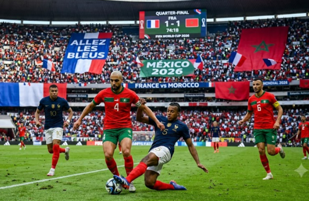 المغرب أول العابرين لتلحقها فرنسا إلى دور الـ الثمانية