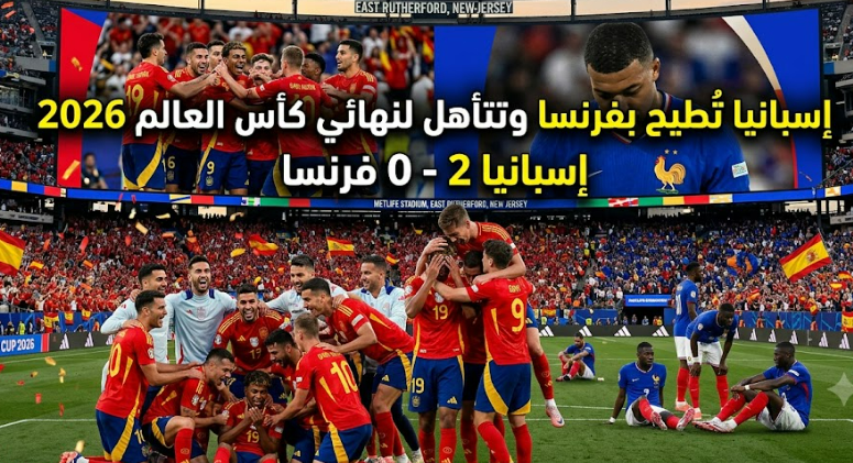 إسبانيا تطيح بالديوك وتخطف بطاقة التأهل لنهائي كأس العالم