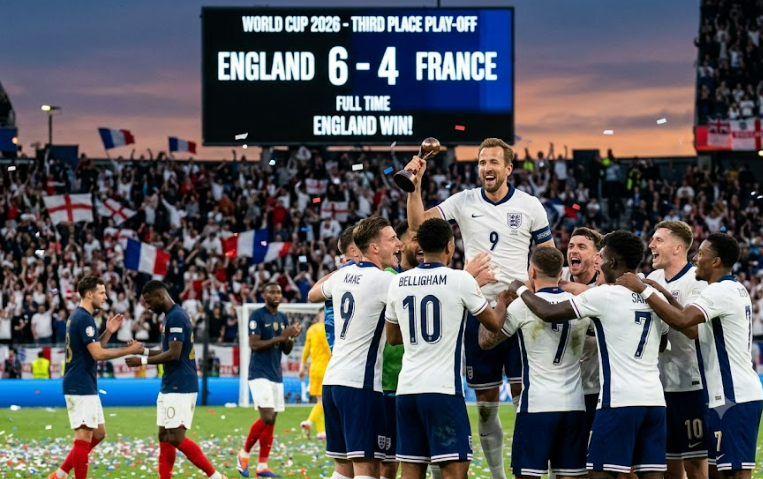 إنجلترا تحسم ثالثة كأس العالم 2026 بفوز مثير 6-4 على فرنسا