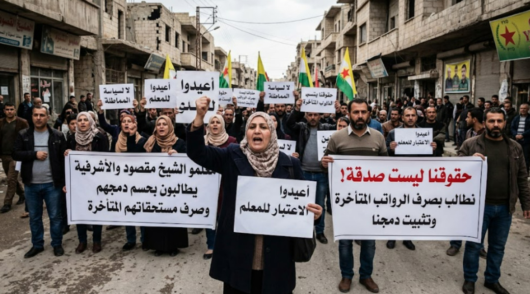 معلمو الشيخ مقصود والأشرفية يطالبون بحسم دمجهم وصرف مستحقاتهم المتأخرة