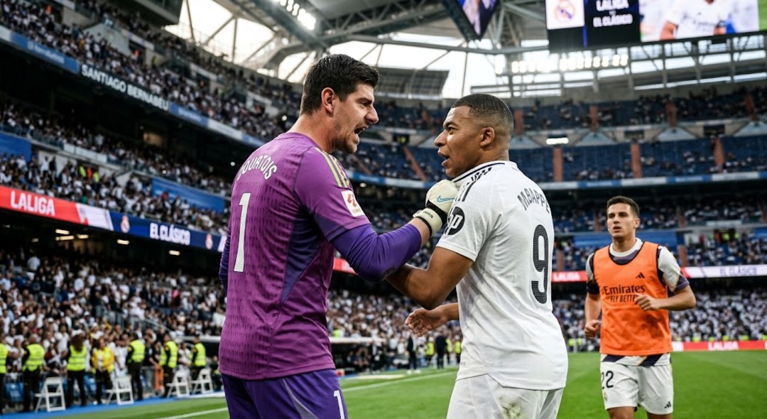 حارس ريال مدريد يهاجم مبابي قبيل مواجهة 